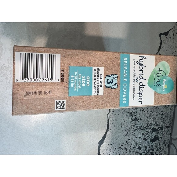 Pampers Hybrid Cover Unisex Diapers Jungle, I Heart You-gray, Milk & Cookies - Picture 8 of 10